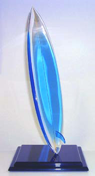 Blue Acrylic Surfboard